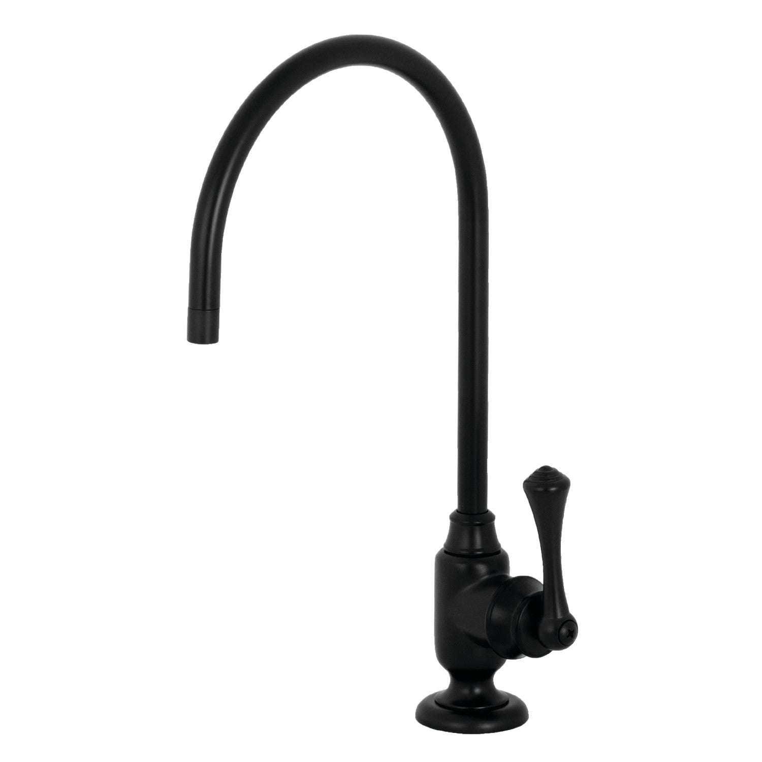 Kingston Tulare KS5190BL - Vintage Single-Handle 1-Hole Deck Mount Water Filtration Faucet, Matte Black — image 1